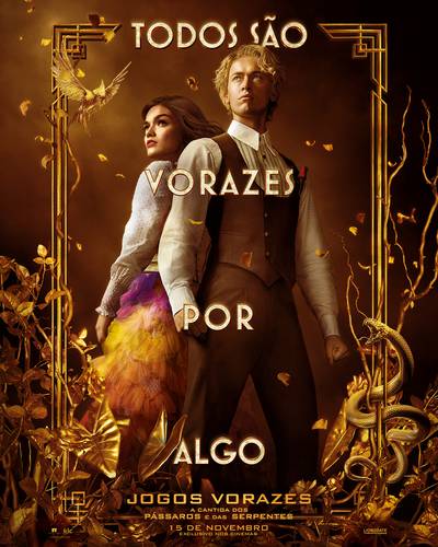 O filme, que se passa 64 anos antes da trilogia Jogos Vorazes, e conta a história do jovem Presidente Snow