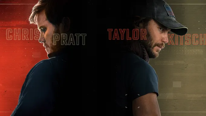 Cartaz mostrando os atores Chris Pratt e Taylor Kitsch