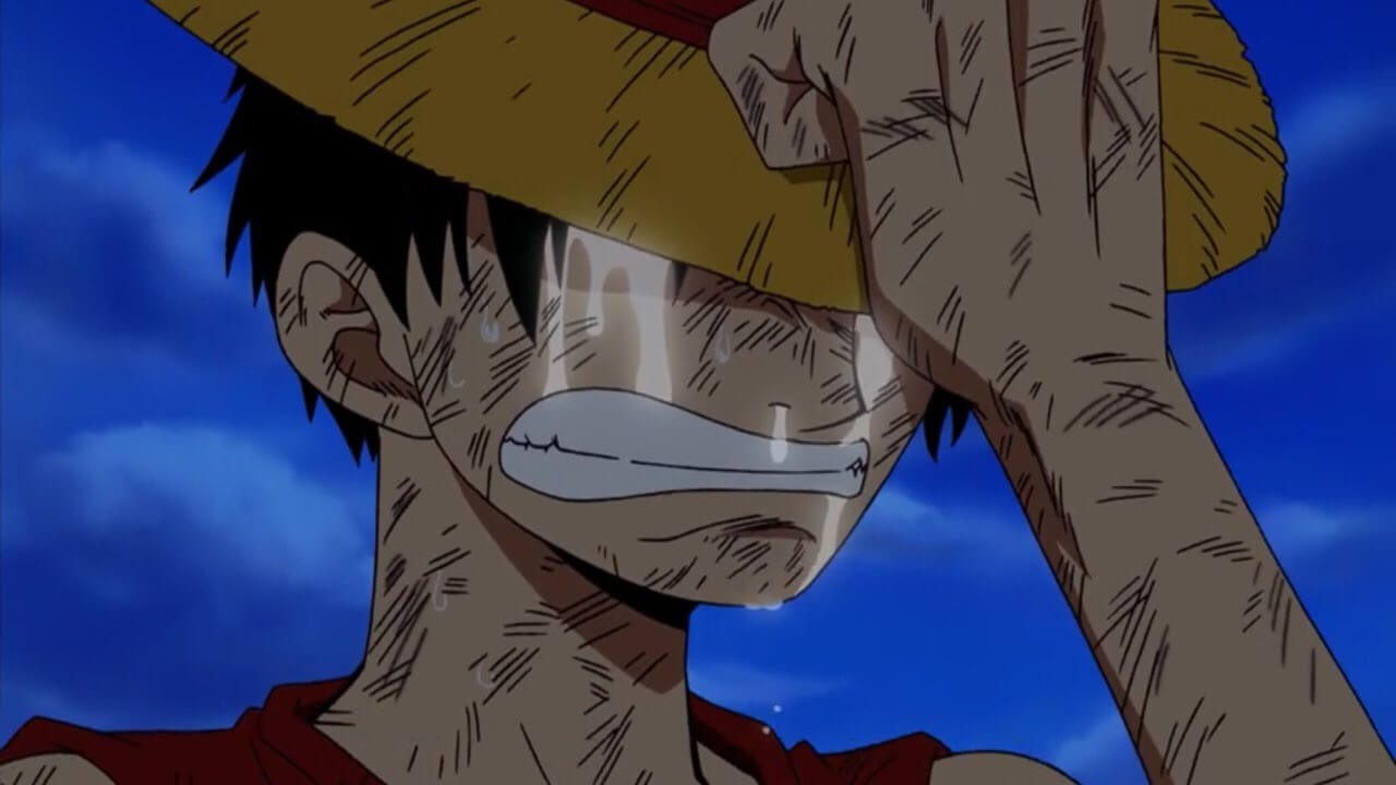 luffy chorando depois de derrotar Usopp