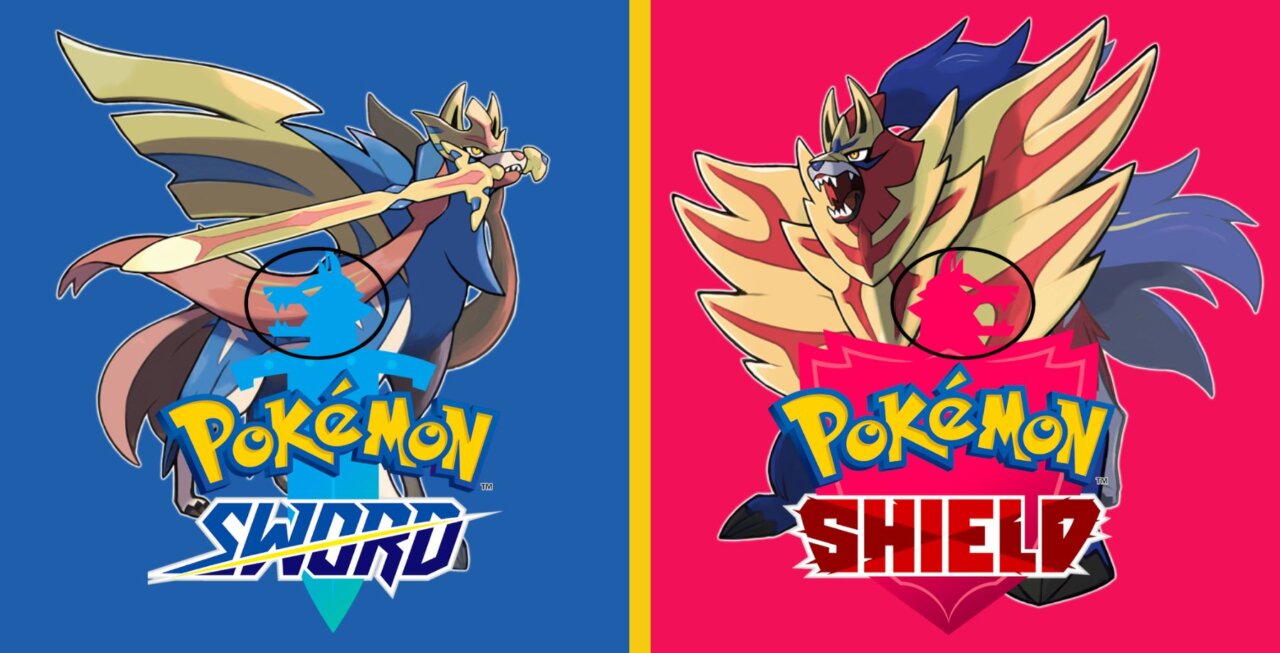 Capas dos jogos Pokémon Sword & Shield