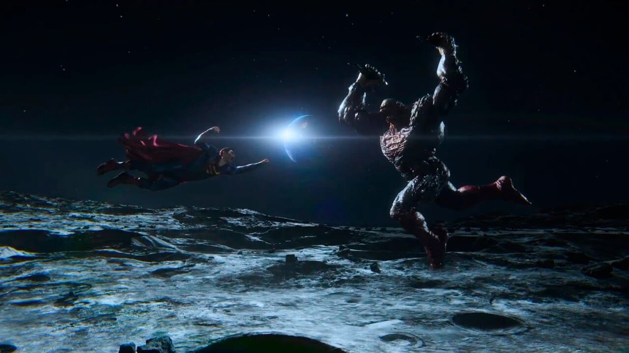 Imagem do confronto entre Superman e Apocalipse, na série "Superman & Lois"